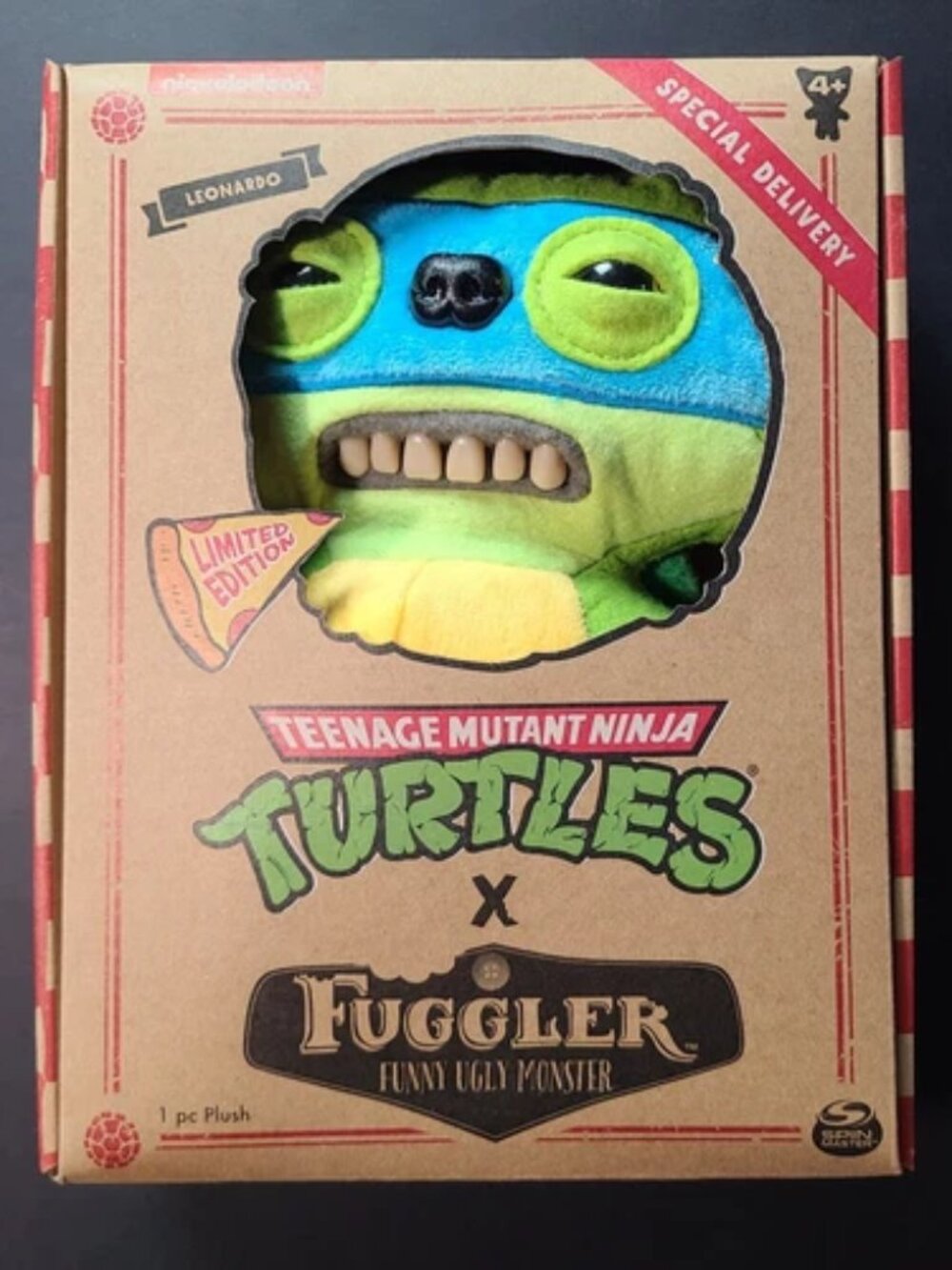 LIMITED EDITION Fuggler Funny Ugly Monster TMNT Teenage Mutant Ninja Turtles Leo